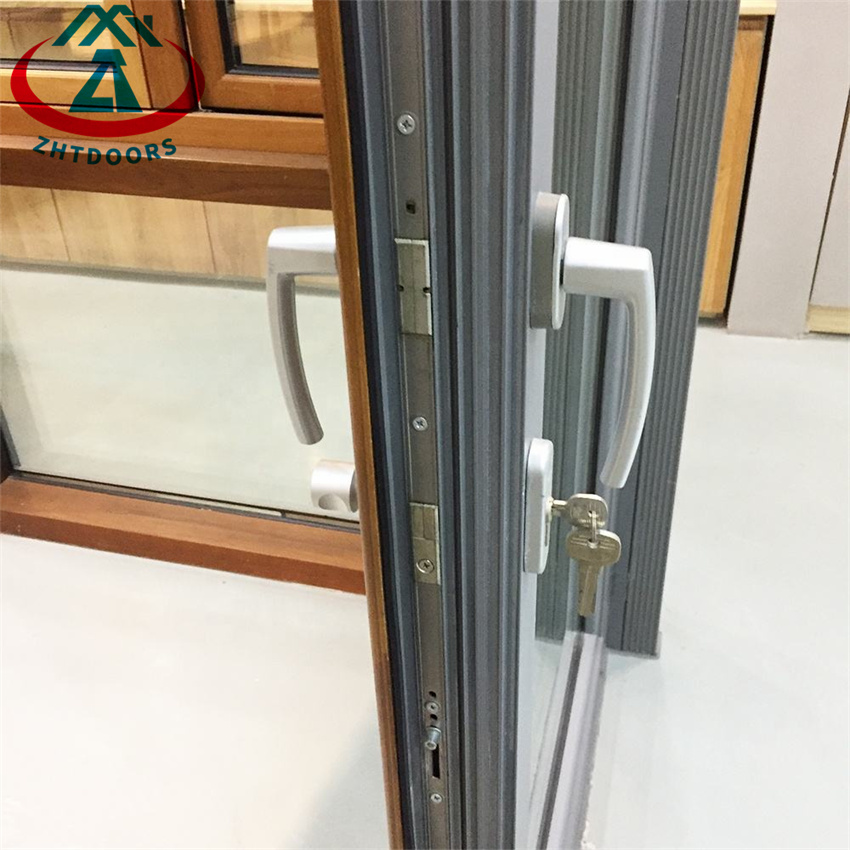 Double Glass Cheap Aluminum Bi Folding Accordion Door
