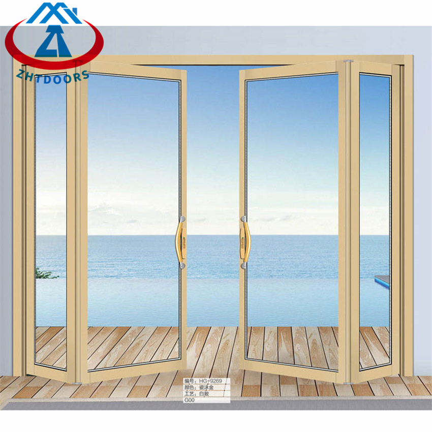 Exterior Safe Aluminum Glass Folding Door