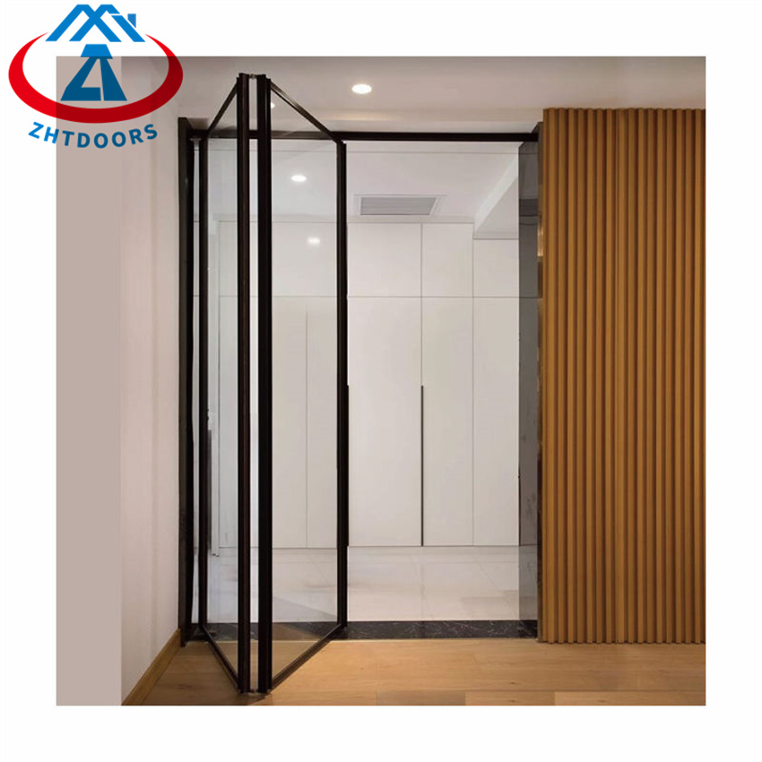 Frameless Bi Fold Doors Slim Frame Bi Fold Glass Door Zhongtai