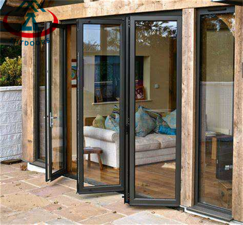 Glass Accordion Kitchen Custom Bi Fold Aluminum Folding Door