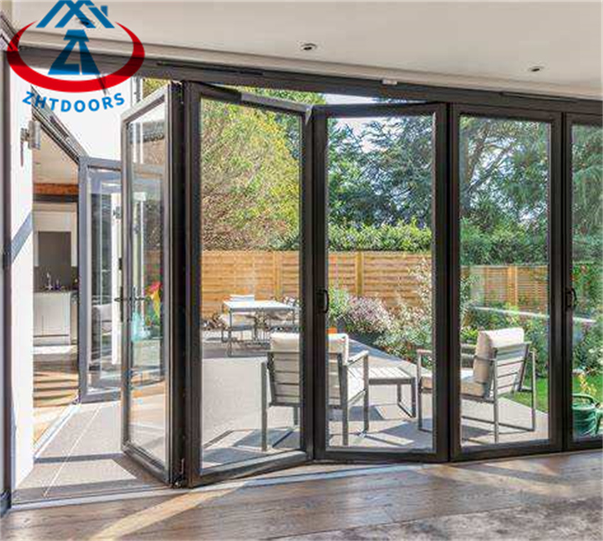 Glass Accordion Kitchen Custom Bi Fold Aluminum Folding Door