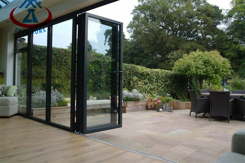 Glass Entrance Big View Floor To Ceiling Aluminium Folding Door