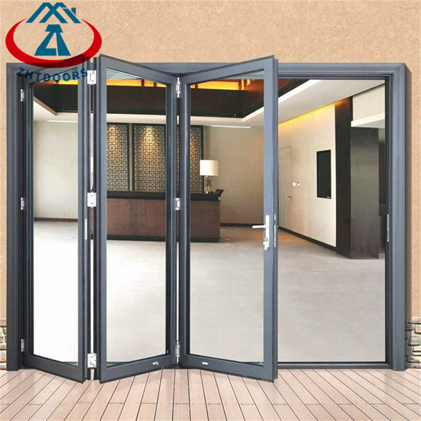 High Class Foldable Aluminum Elegant Glass Door Folding Door