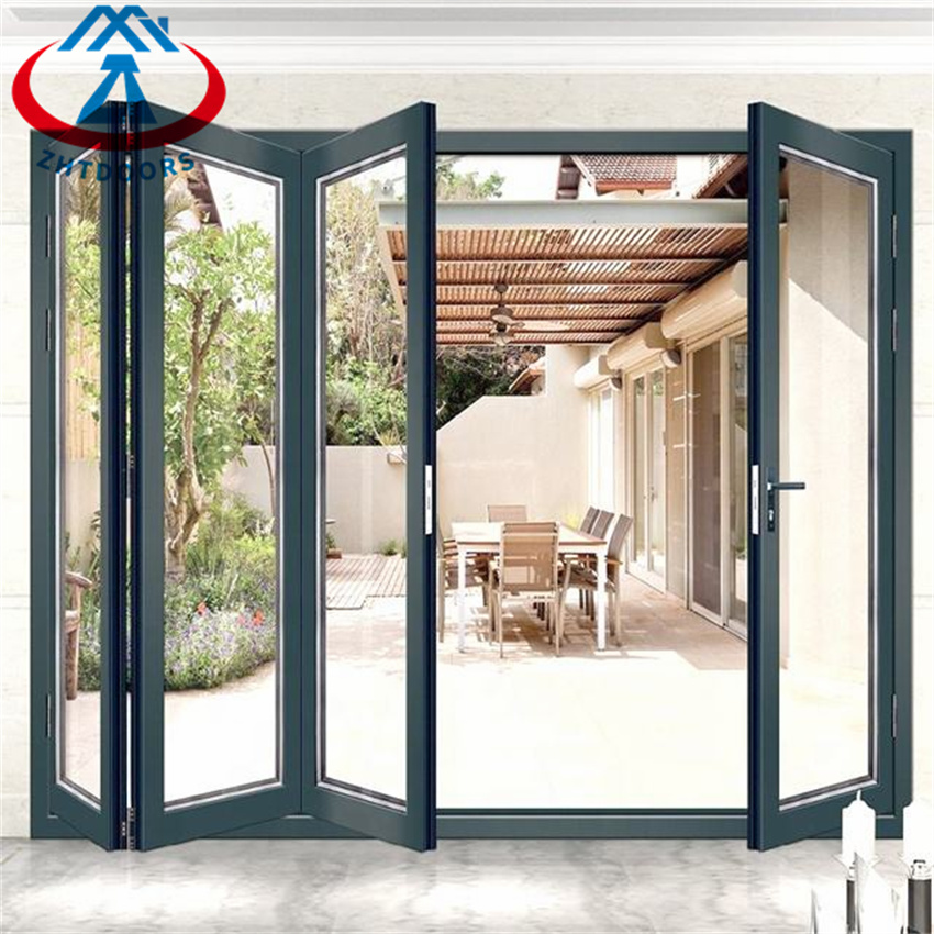 High Class Foldable Aluminum Elegant Glass Door Folding Door