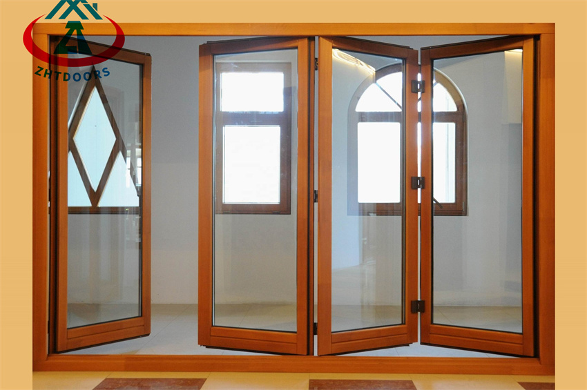 Hot Sale Aluminium Glass Bifold Door  Foldi