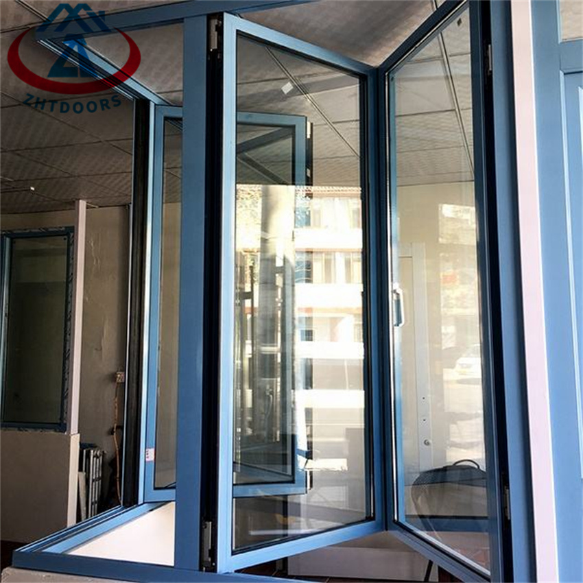 Hot Sale Aluminium Glass Bifold Door  Foldi