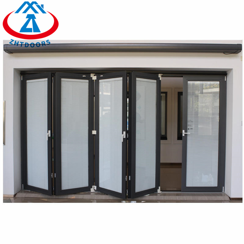Hot Sale Professional Aluminum Sectional Design Glass Folding Door