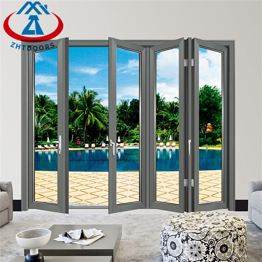 Hot Selling Exterior Aluminium Bi-fold Double Layers Door