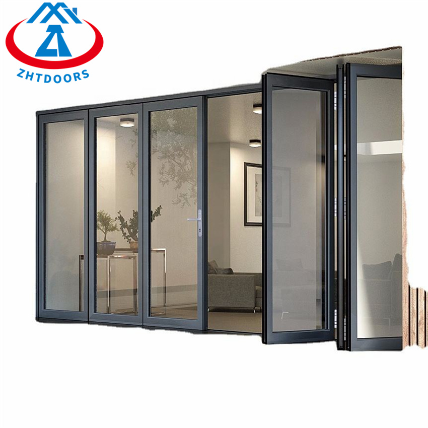 Household Folding Door Outdoor Folding Door Bathroom Zhongtai