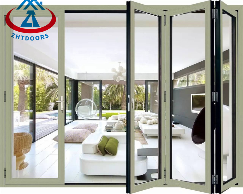 Household Folding Door Outdoor Folding Door Bathroom Zhongtai