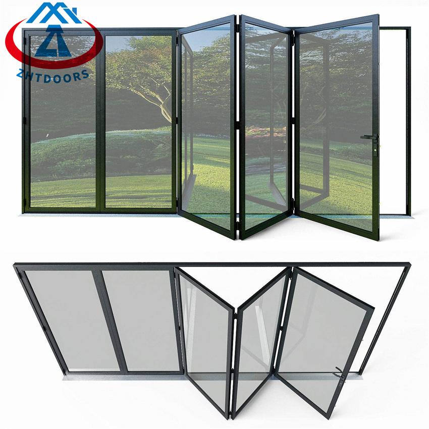 Narrow Side Aluminum Alloy Profile  Luxury Aluminium Folding Door