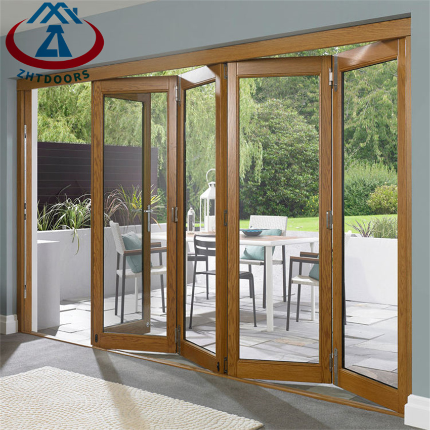 Exterior Villa Tempered Glass Aluminium Folding Door