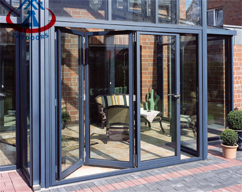 Safe Glass Aluminum Folding Bifold Bi Folding Door