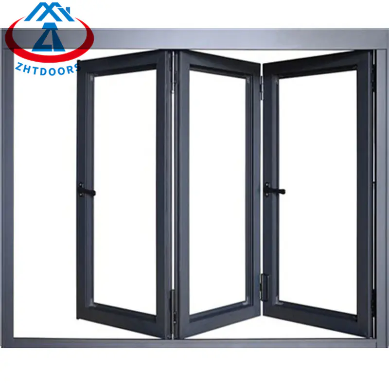 Tempered Glass Aluminium Folding Door
