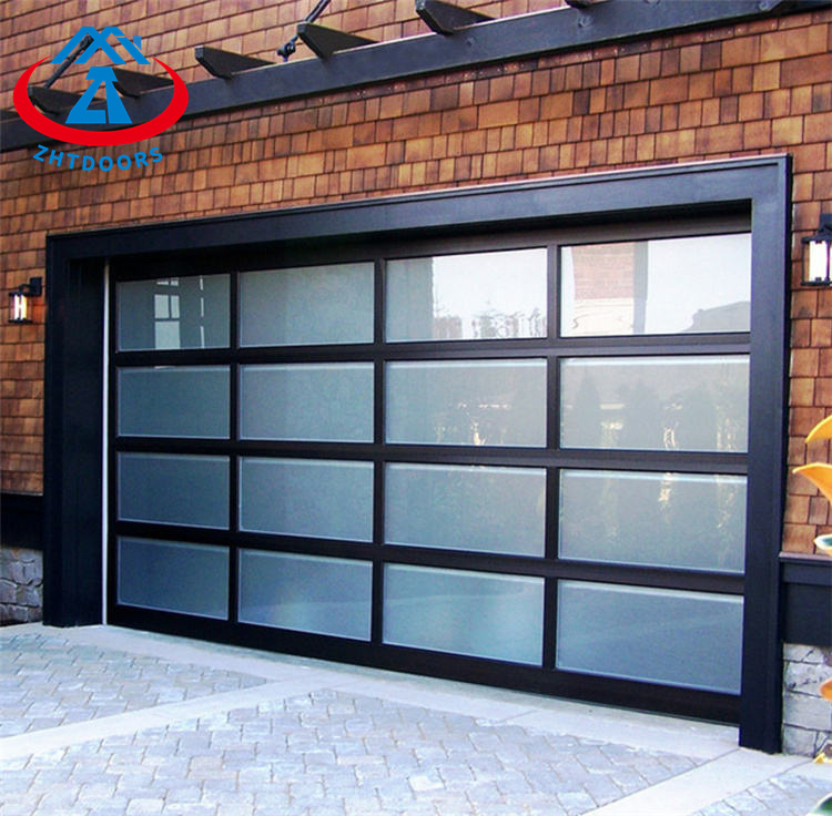 Aluminium Glass Garage Door For Interior Use