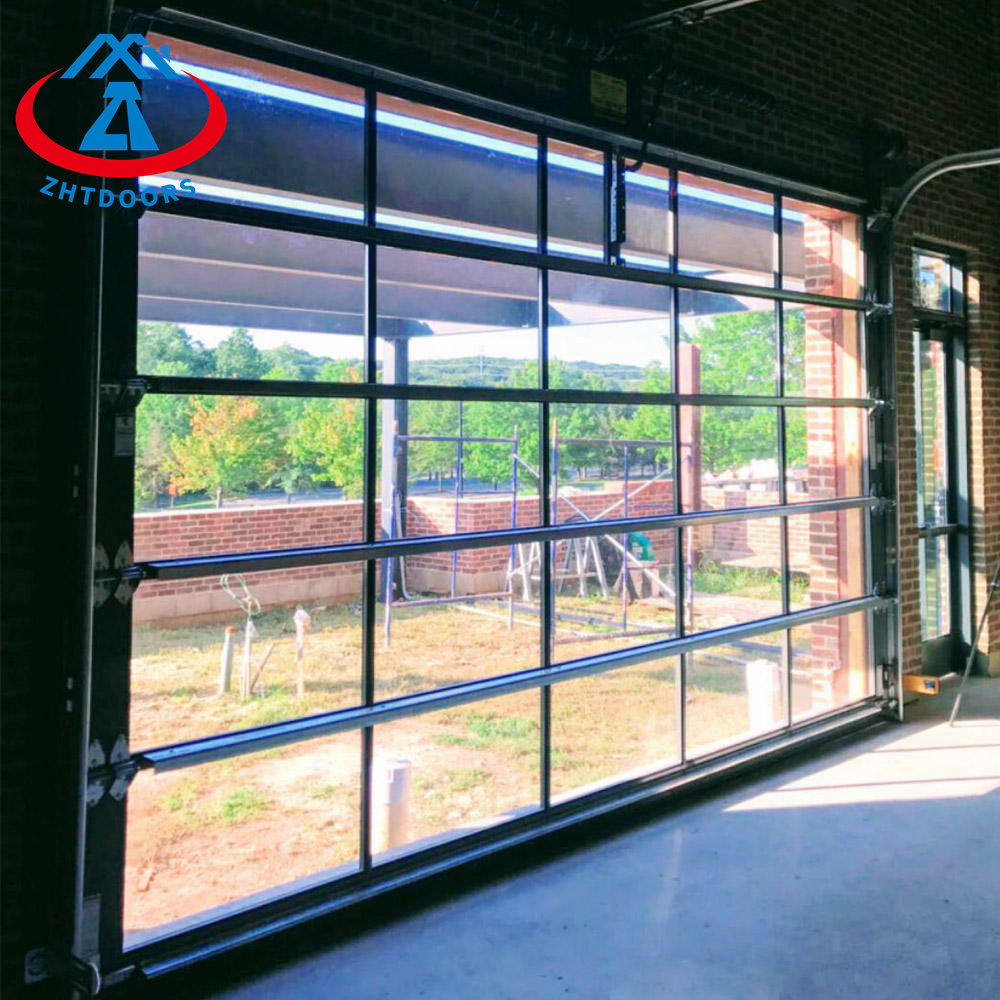 Black Aluminium Glass Garage Door Cost