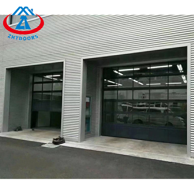 Aluminium Glass Garage Door Black
