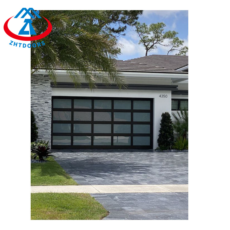 Garage Door Black Glass