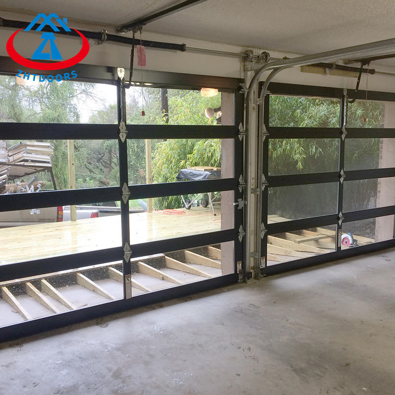 Black Garage Door Glass