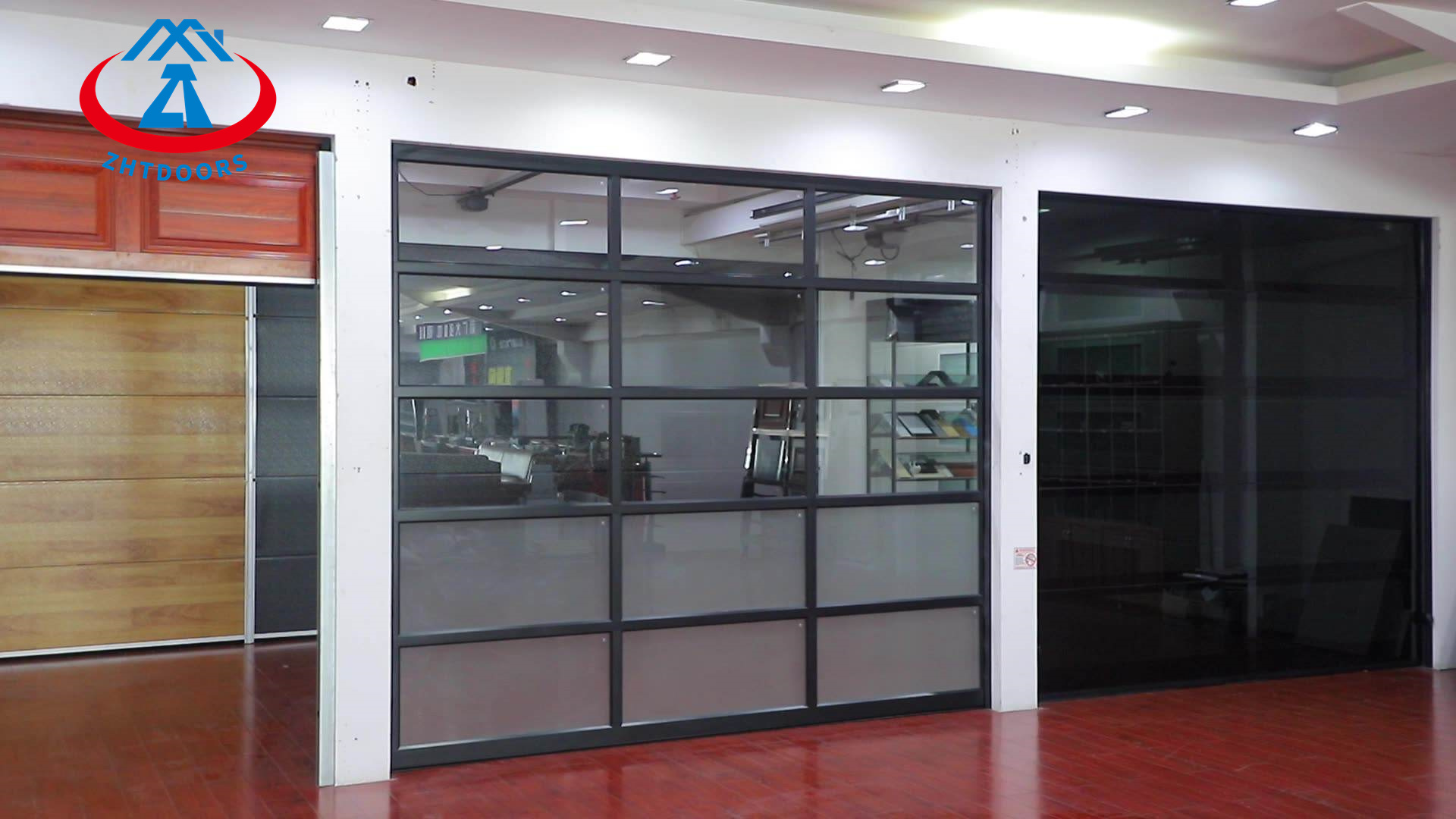 Glass Paned Garage Doors