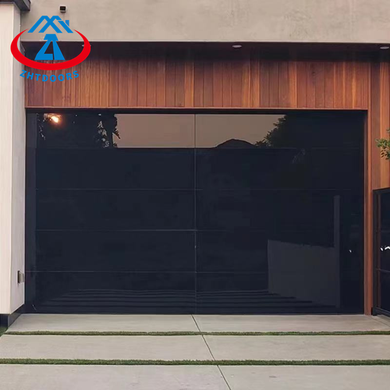 Black GlassPanel Garage Door