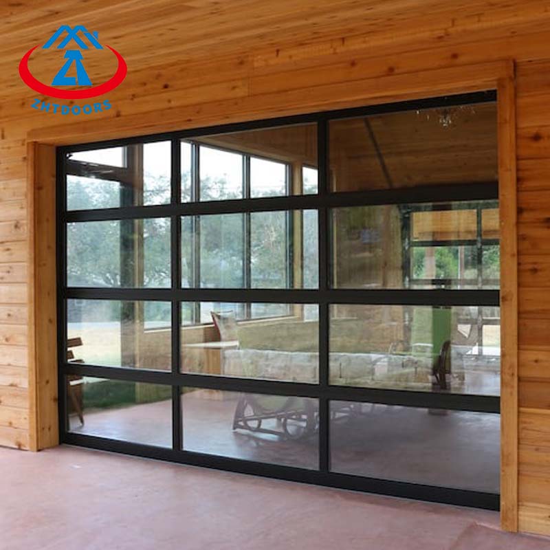 Glass Garage Door With Walk Through