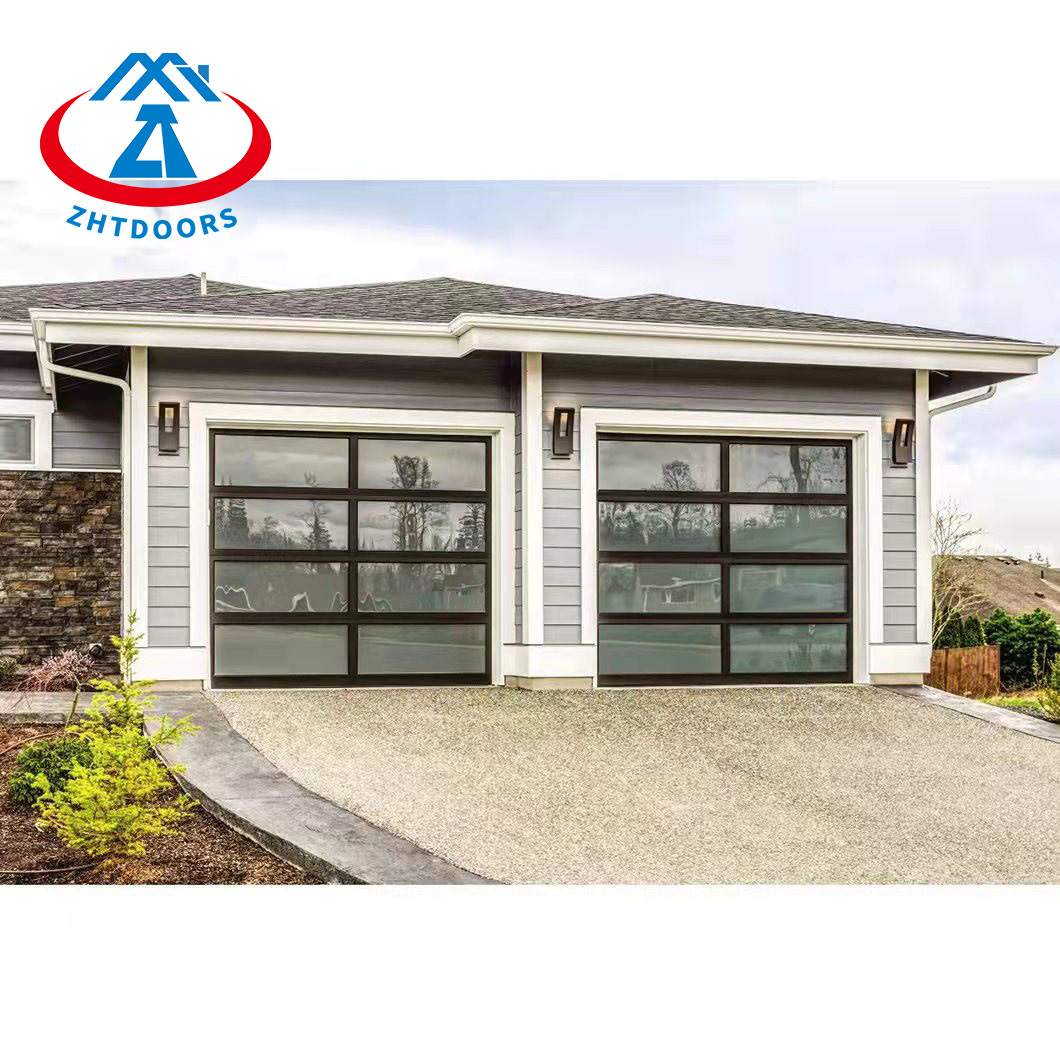 Vertical Lift Glass Garage Door