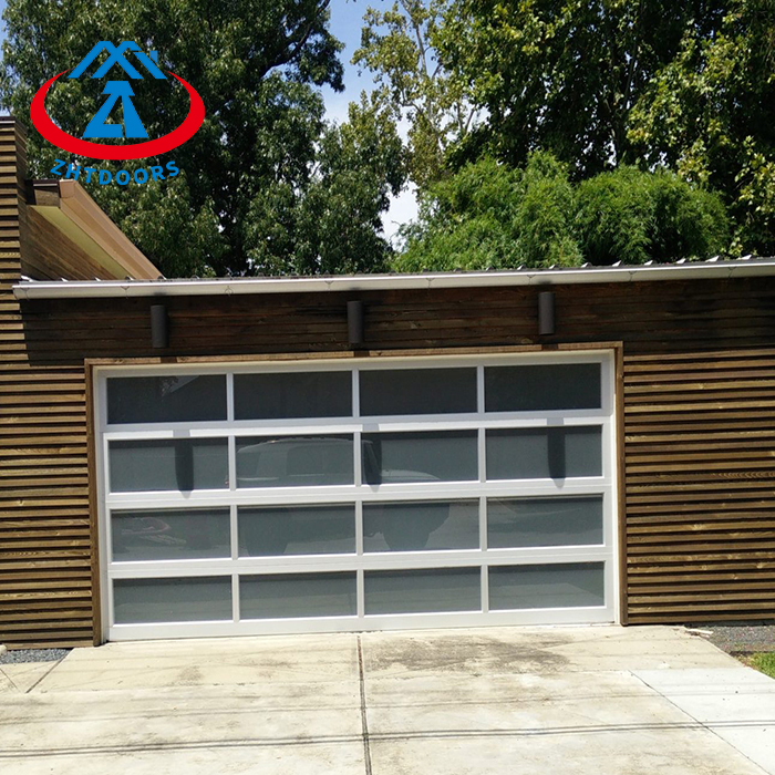 Glass Garage Doors White