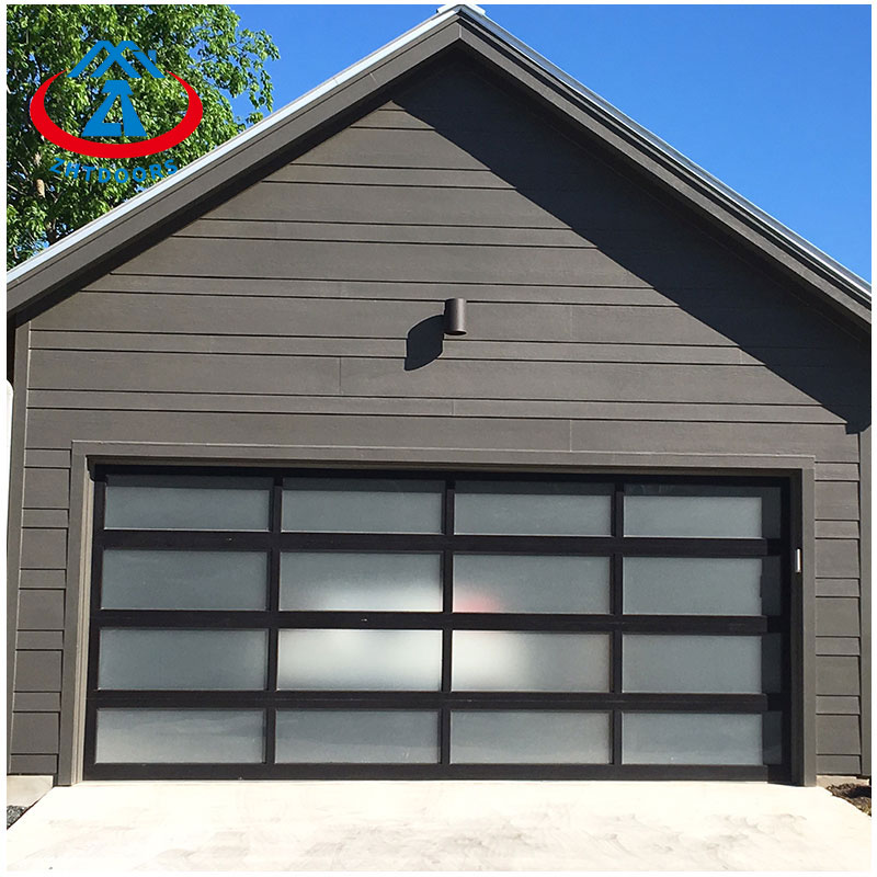 Seeded Glass Garage Door