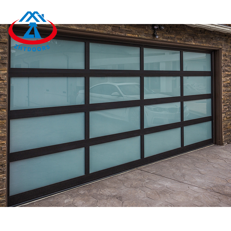 Glass sliding door for garage