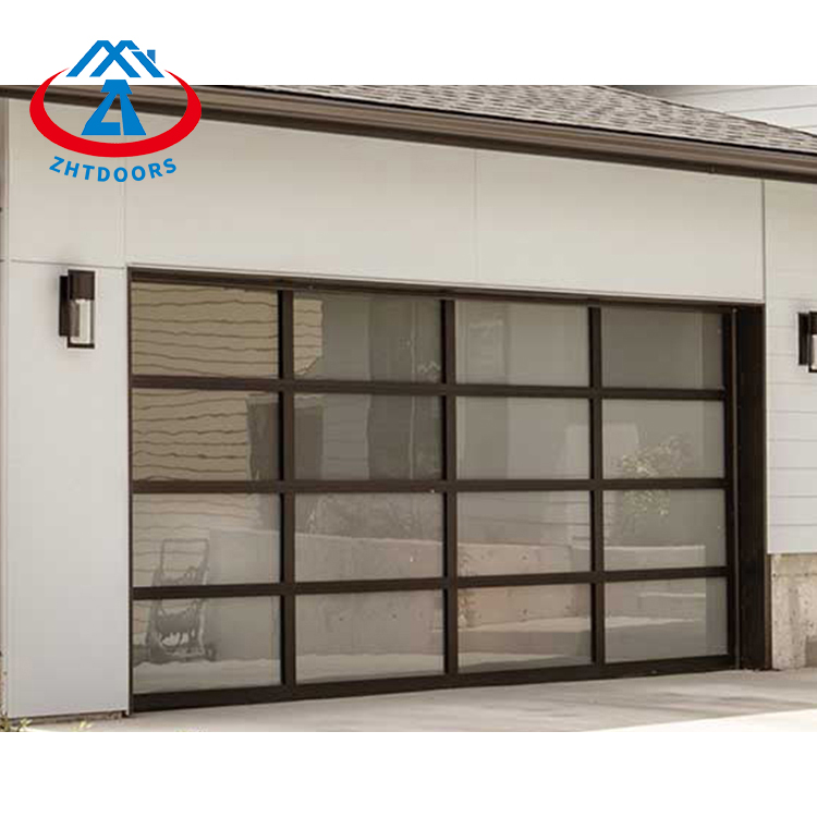 Glass sliding door for garage