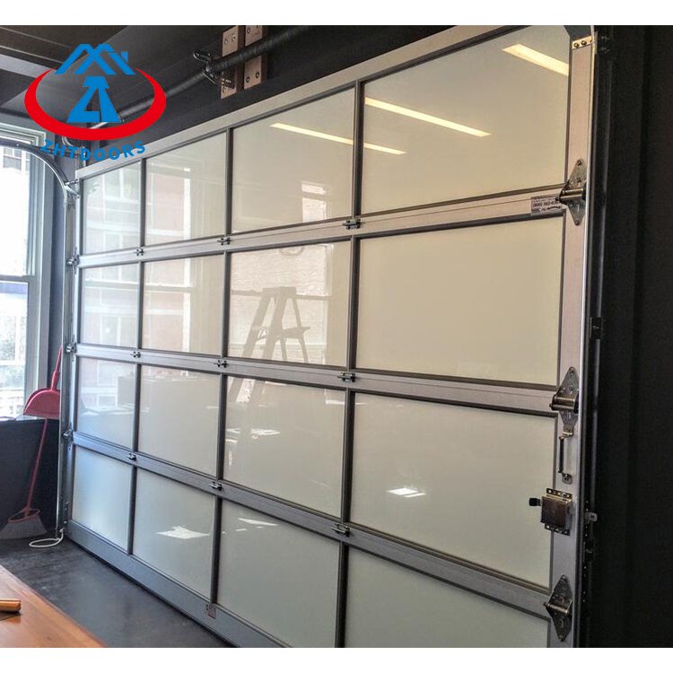Glass sliding door for garage