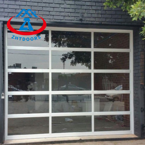 Garage Door With Safety Flat Edge Glass