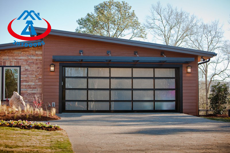 UV Resistant Glass Garage Door For Home Use