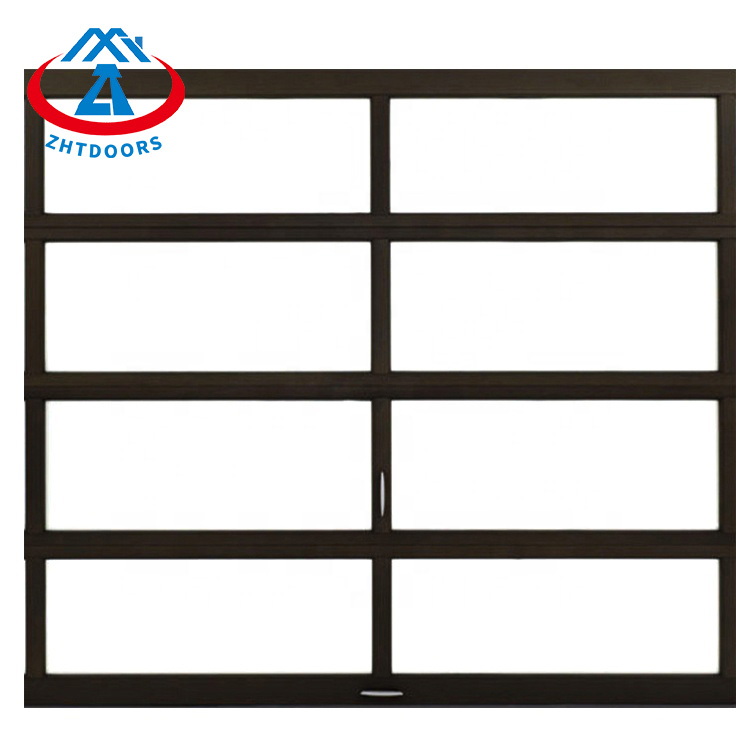 Electric perspective flip plate garage door