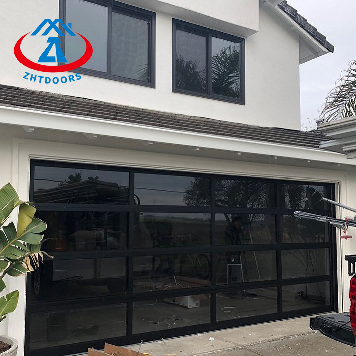 Glass carriage garage doors