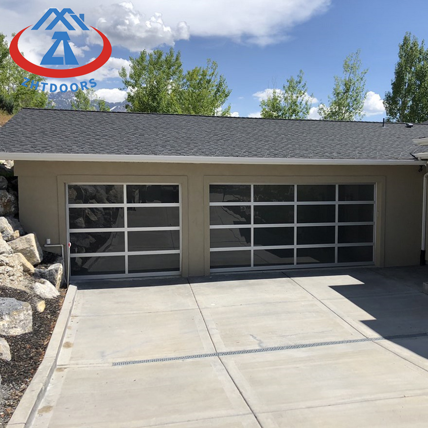 Glass carriage garage doors