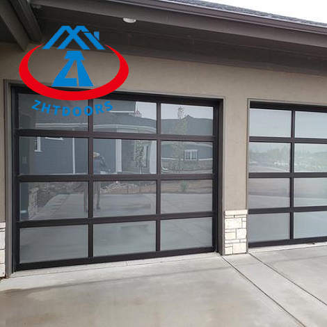 Glass carriage garage doors