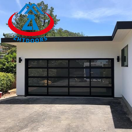 Glass carriage garage doors