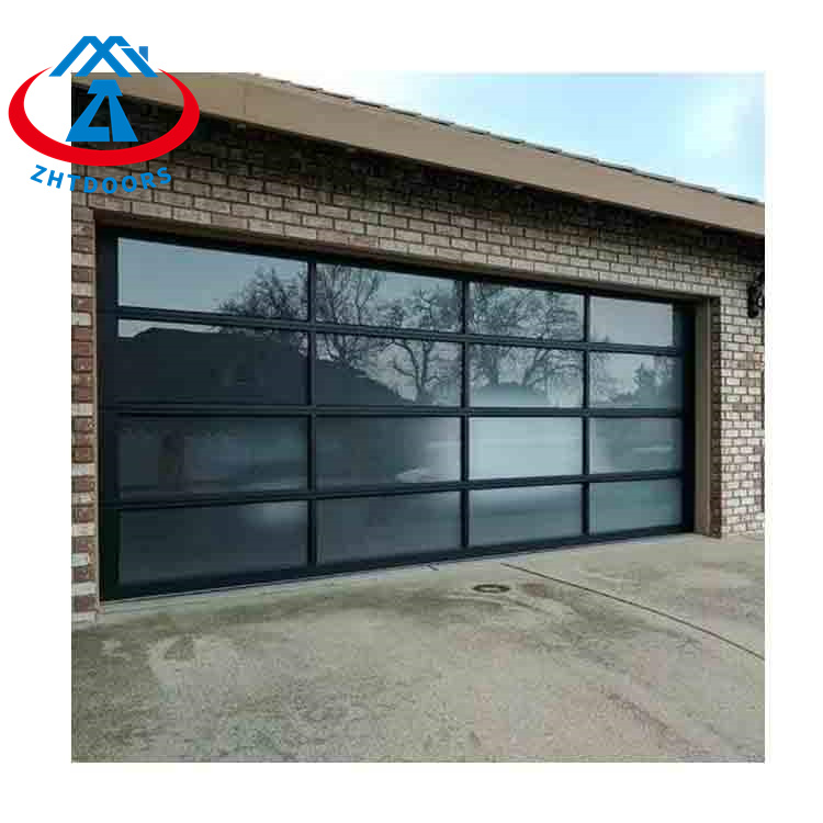 Modern Black Glass Garage Door Zhongtai   16940761545640 