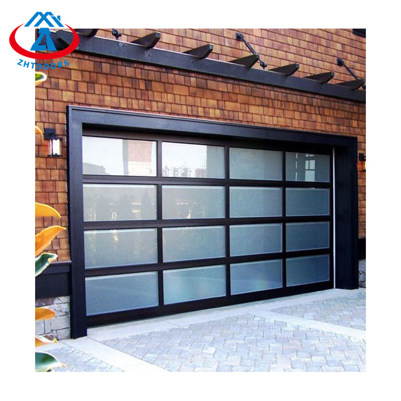 9x7 Selling Good Price Full View Glass Garage Door