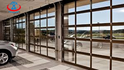 European Sectional Overhead Glass Garage Door