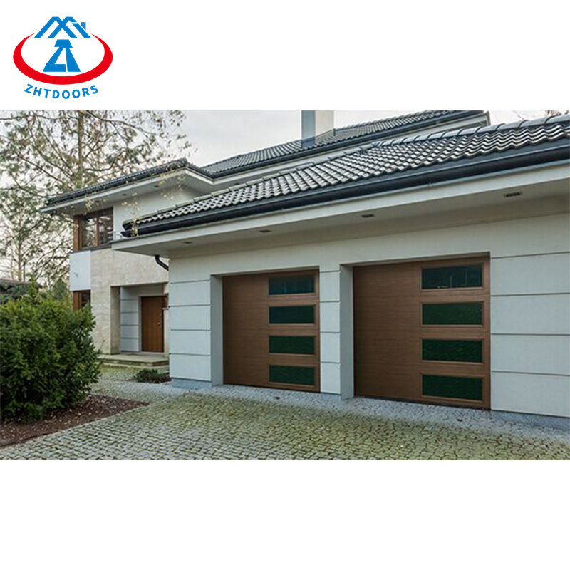 product-Horizontal Manual Roll Up Oak Garage Doors-Zhongtai-img