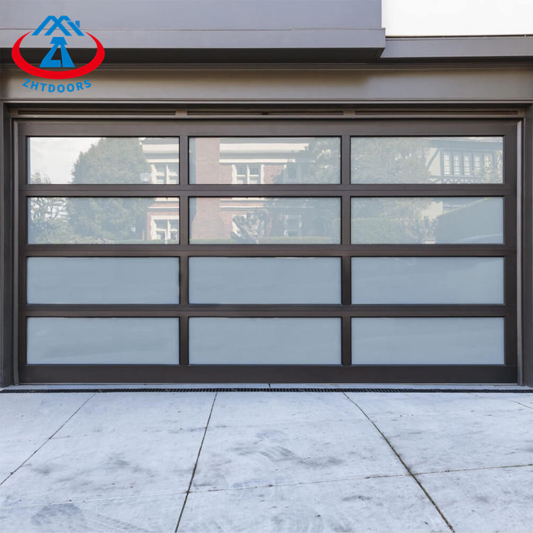 Modern Sectional Door Panel Glass Garage Door