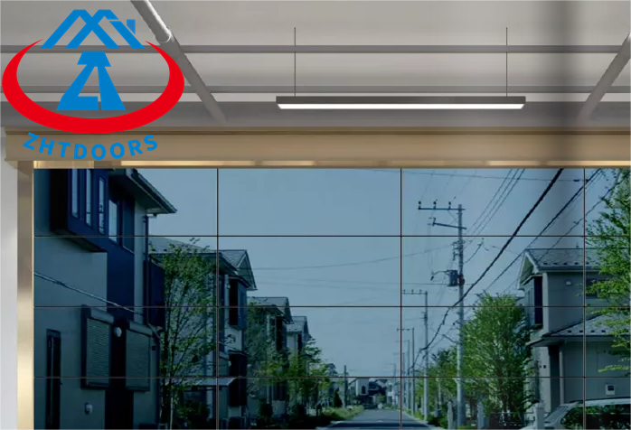 Custom Frameless Plexiglass Garage Door 9'x7'