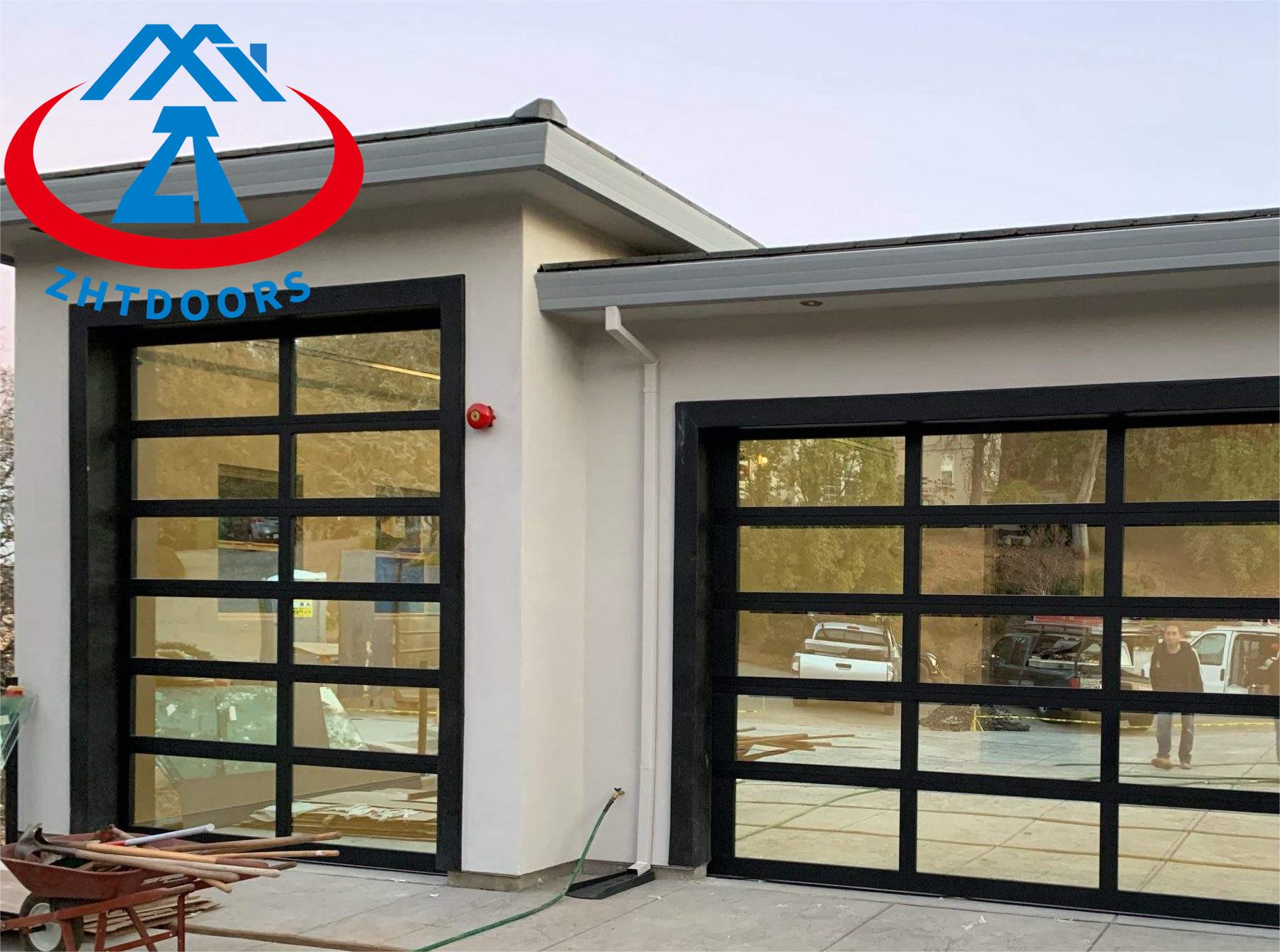 product-Convenient Electric Overhead Double Garage Door-Zhongtai-img
