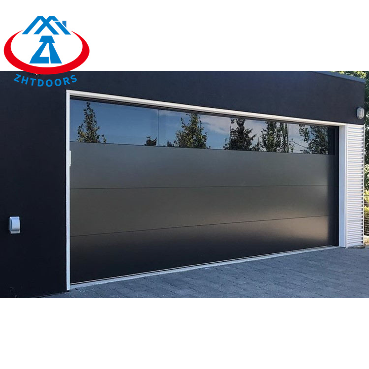 product-Luxurury Smart Electric Garage Door WIth Glass-Zhongtai-img