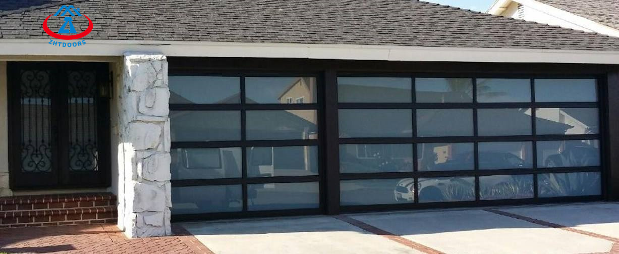 Eco-Friendly Black Ggarage Door Glass Modern