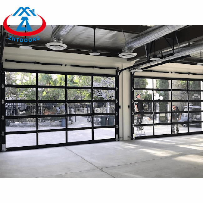 High Value Metal Garage Door With Glass
