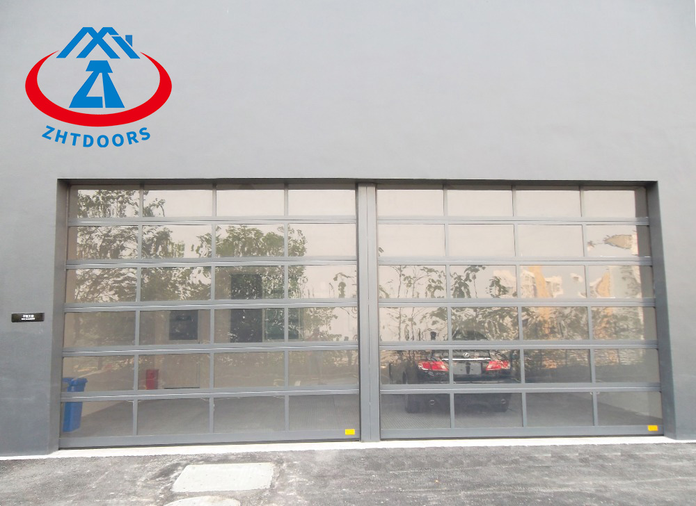 Translucent Commercial Electric Garage Door